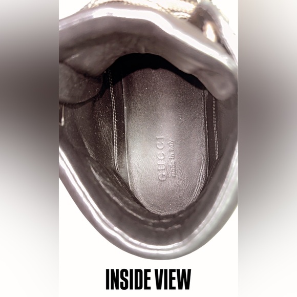 * HOT ITEM * Gucci Limited Edition GG Supreme Hi-Top Sneakers - Size: 12 (USA) - Picture 7 of 7